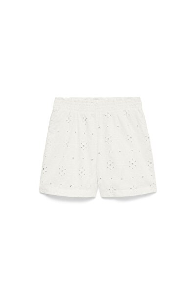 Vero Moda Șorturi de damă din material textil 10346709 Alb