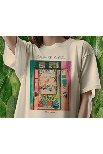 Grafftee Clothing Matisse Open Window Printed Unisex Oversize T-Shirt
