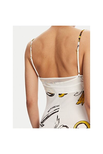 VERSACE JEANS COUTURE Γυναικείο Καλοκαιρινό Φόρεμα 78HAO900 JS471 Λευκό