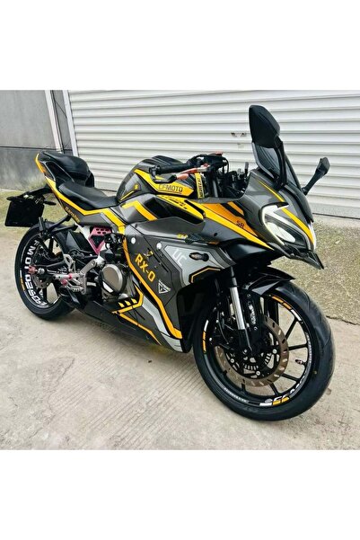 Motiker CFMOTO 250SR Sarı Venti Sticker Parçalı Motosiklet Kaplama Etiket Modeli