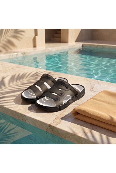 Fuzhoulanyang Men’s Summer Slippers, Lightweight Breathable Sandals, Comforta...