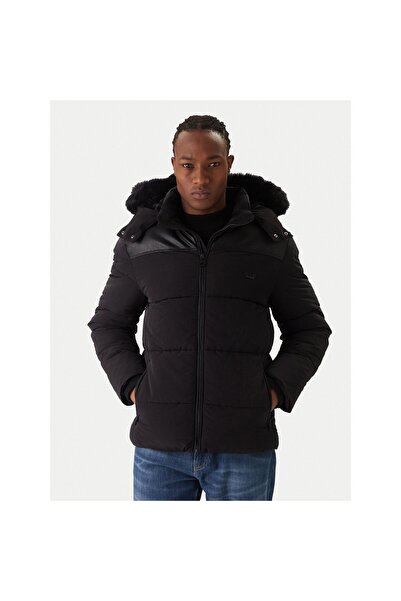 Guess Geacă de iarnă pentru bărbați M5BL2AW2202 Negru