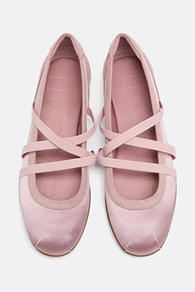 Stradivarius Saten çapraz bantlı sneaker
