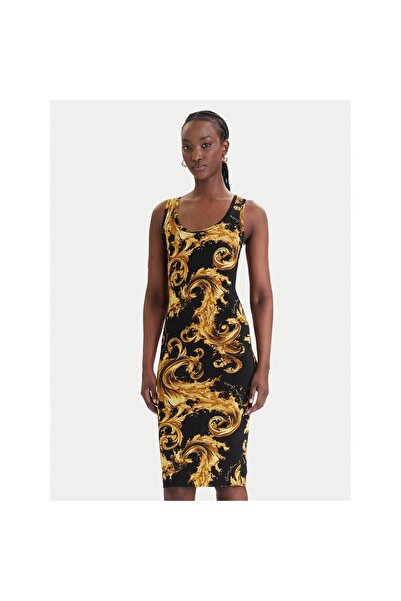 VERSACE JEANS COUTURE Γυναικείο Καθημερινό Φόρεμα 80HAO946 JS533 Μαύρο