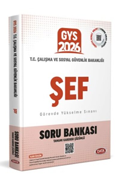 Data Yayınları Data 2026 GYS Çalışma Ve Sosyal Güvenlik Bakanlığı Şef Soru Ba...