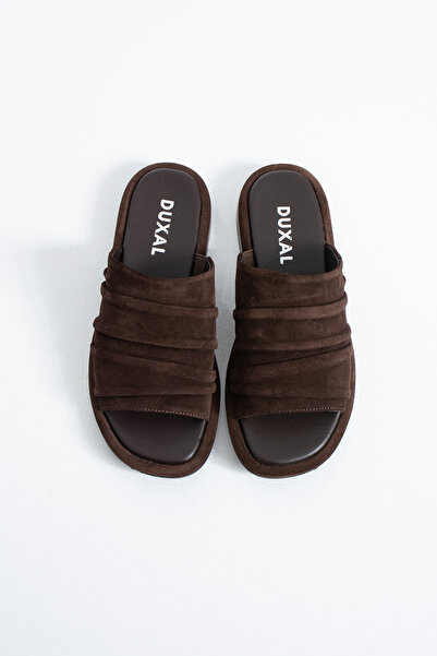 DUXAL SHOES Stacy Women's Genuine Leather Drawstring Casual Slippers