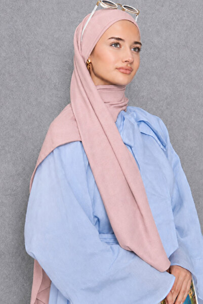 Şehr-i Şal İstanbul Women's Shawl Cotton-Like Non-Ironing Shawl 75X190 cm