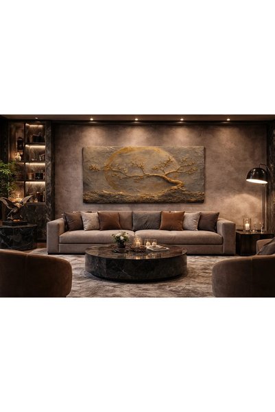 FTRMALZEMECİM Premium Romantik Bahçe Gülleri Kanvas Tablo – Pudra Krem Vintag...