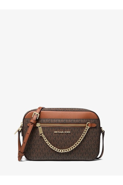 Michael Kors Jet Set Kadın Logolu Çapraz Omuz Çantası 35S1GTTC9B