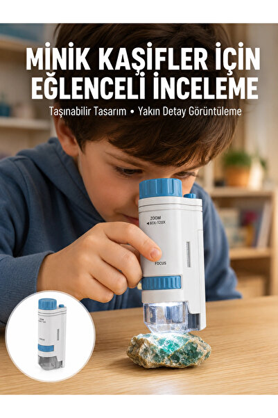Generic Brand مي للواردات ®   مجهر محمول صغير الحجم من الجيل الجديد مع عدسة ب...