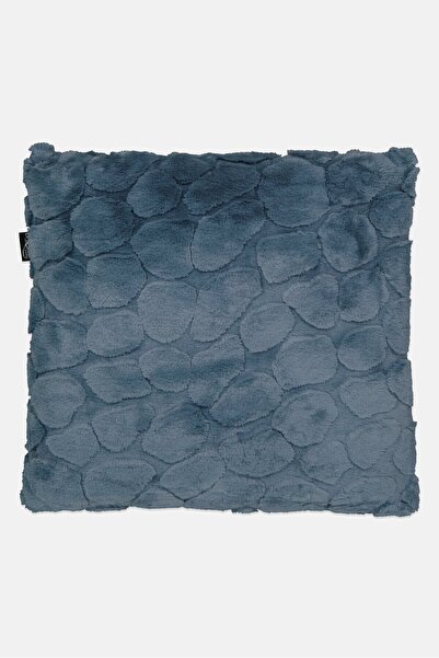 Unique Living Faux Fur Cushion, Teal