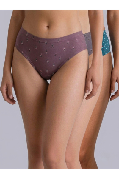 Eden By Styli Pack of 3 - Cotton Ditsy Print Hipster Briefs