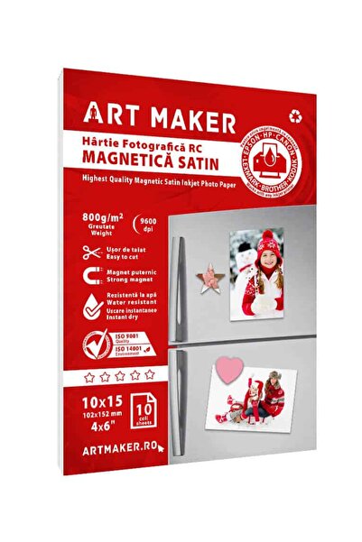 Art Maker Magnetic photo paper Satin, rc, 10×15, 800g/sqm, 10 sheets
