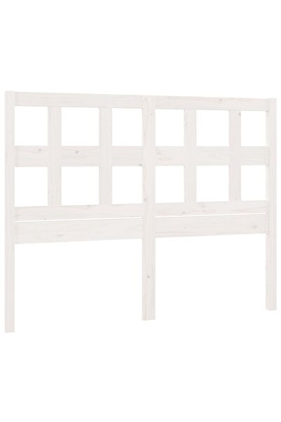 vidaxl Tăblie de pat, alb, 165,5x4x100 cm, lemn masiv de pin
