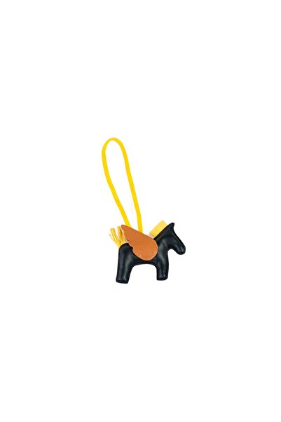 Posete Fagaras Keychain - Happy Horse - Black, Women's Keychain Made of Genui...