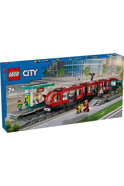 LEGO ® City - Statie si tramvai in centrul orasului (60423)