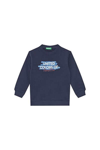 United Colors of Benetton Bluză băieți 3J70G10JY Bleumarin