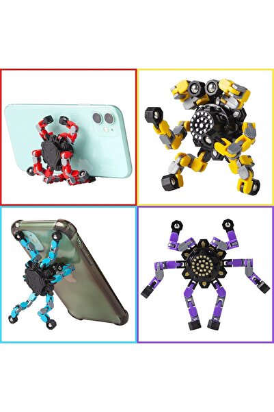 Twistify Şekil Değiştiren Robot Stres Çarkı - Eğitici Dönüşebilir Akrobat Oyu...