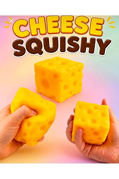 HOBİ CHEESE SQUISHY - PEYNİR SUKUŞİ SIKMA YAVAŞ YÜKSELİR 10X10CM