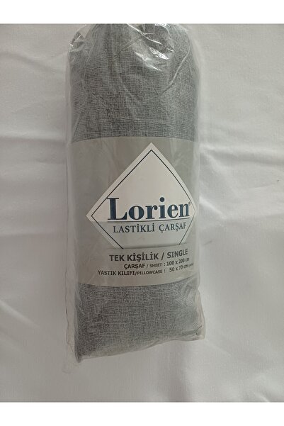 LorienHome Single Fitted Sheet - Gray