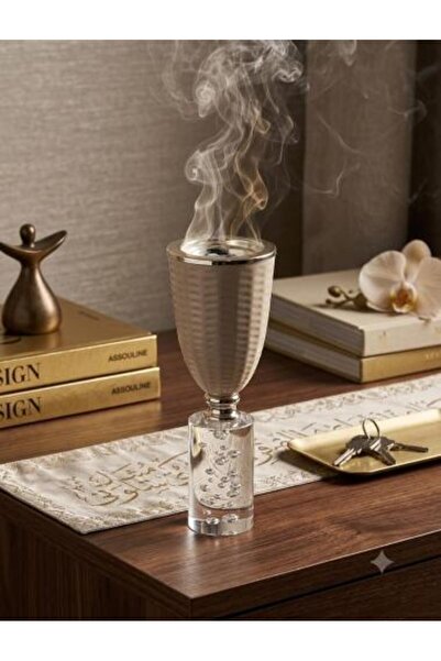 general brand Luxury Crystal and Metal Incense Burner – A Decor Piece That Sp...