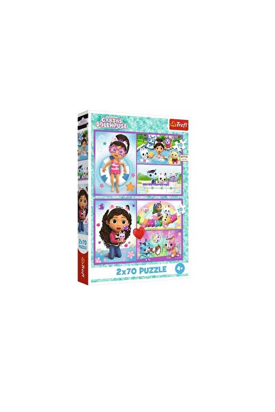 LEAN Puzzle Trefl Gabby's Dollhouse, 2 x 70 piese, 26358