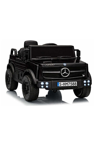 LEAN Mașină electrică Mercedes Unimog HM7588 6V4Ah, negru, 29491