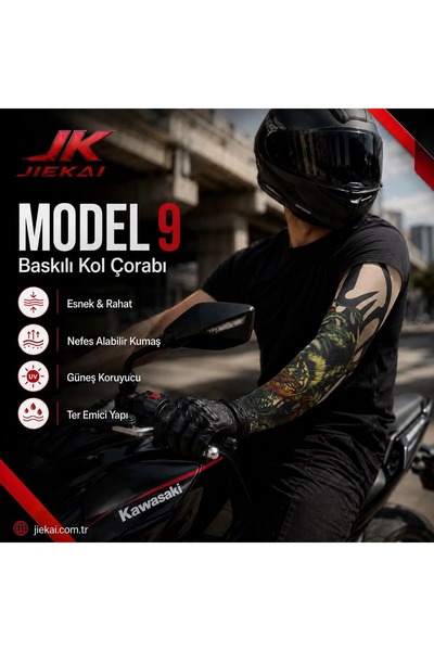 JİEKAİ MOTORCU KOL ÇORABI MODEL - 9 ( ADET FİYATIDIR )