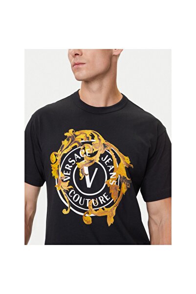 VERSACE JEANS COUTURE Ανδρικό T-Shirt 79GAHE01 CJ00T Μαύρο