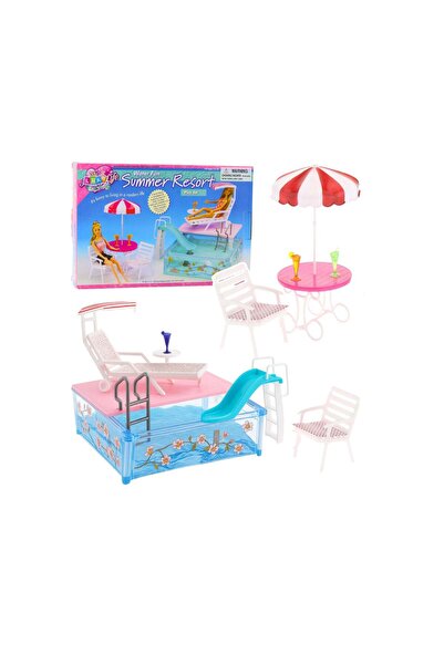 LEAN Complex de vacanță pentru păpuși cu accesorii, 28108