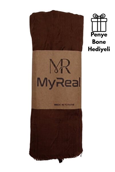MyReal Bamboo Kraş Shawl - Non-Ironing Natural Texture (90X200 cm)