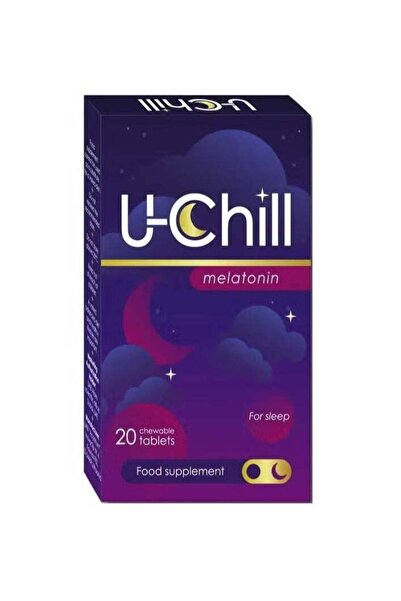 U-Chill Melatonin Chewable Tablets for Good Sleep - Fruit Flavor, Pack of 20’s