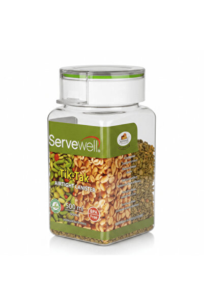 Servewell Tik-Tak Airtight Canister 500 ml – Square