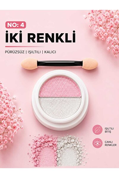 Aka İki Renkli krom toz süsleme ombre