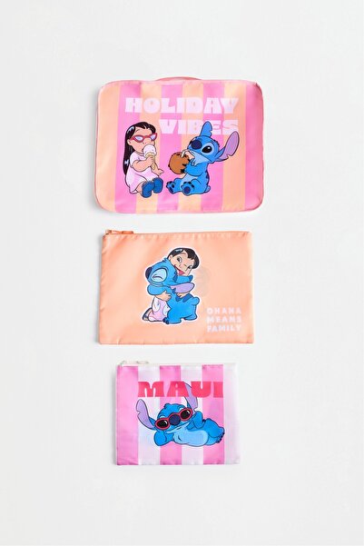 LEFTIES Lilo & Stitch ©Disney 3'lü seyahat düzenleyici seti