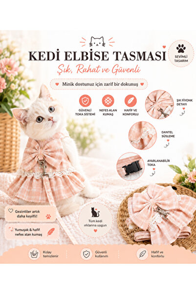 Forpet Elbiseli kedi gezdirme tasması(yetişkin)