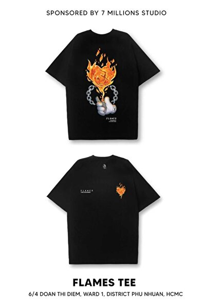 bellanova Hanan Unisex Colorful Oversize Printed T-Shirt Streetwear Comfortab...