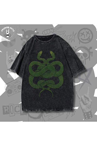 bellanova Unisex πολύχρωμο μπλουζάκι με στάμπα Oversize Streetwear Άνετη εφαρ...