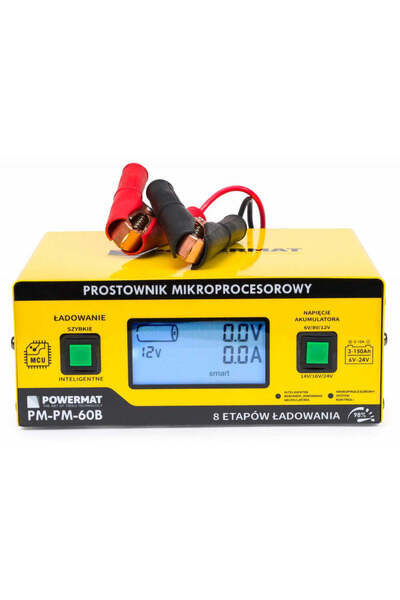 Powermat Redresor cu microprocesor pentru baterie auto 6V-24V 60B, PM0714