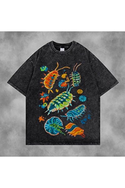bellanova Elanco Unisex Colorful Oversize Printed T-Shirt Streetwear Comforta...