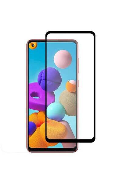 Earldom Πλήρους Κάλυψης Σκληρυμένο Γυαλί Μαύρο (Samsung Galaxy A21 & Samsung ...