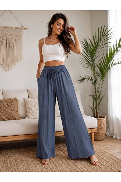 MATWOMAN Beli Lastikli Tensel Pantolon