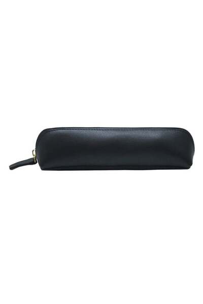 OEM Mini penar tubular negru din piele artificială 22 x 5.5 x 4.5 cm