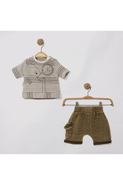 Mariposa Secret 6/24 Months Muslin Shorts Linen T-Shirt Baby Set