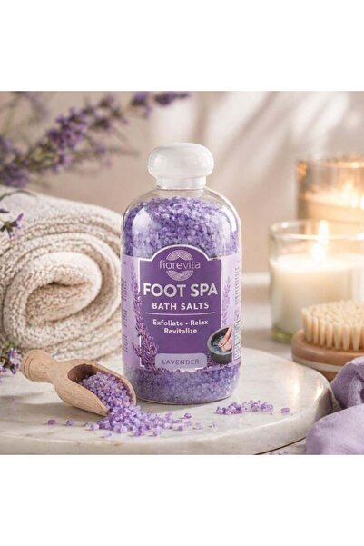 Fiorevita Sare de Baie pentru Picioare cu Aroma de Lavanda 600g - – accesoriu...