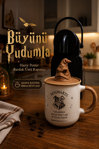 Korkmaz 3D Design Harry Potter Bardak Üstü Kapatıcı | Seçmen Şapka Tasarımlı ...