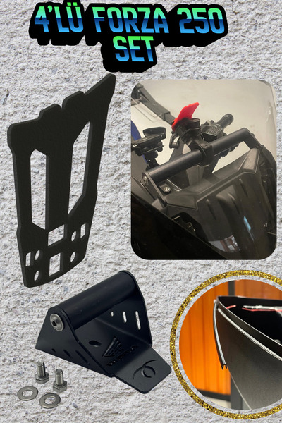 FORZA 250 SET / TELEFON BARI-NAVİGASYON BARI- TOPCASE TİTREŞİM ÖNLEYİCİ PED VE FİTİL