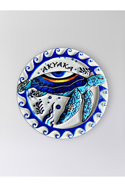 Mundy Polyester Kabartmalı AKYAKA Magnet 7 cm Dekoratif Hediyelik Buzdolabı S...