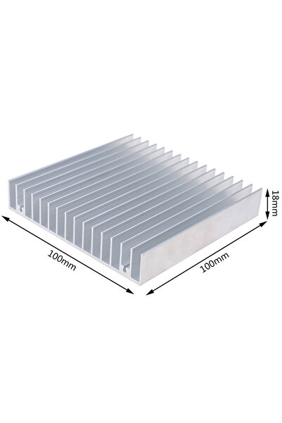choice2 100x100x18mm 【C】Extruded Aluminum Heatsink For High Power LED IC Chip...