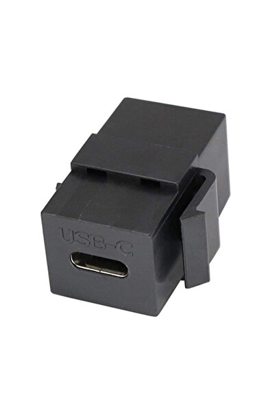 Choice مقبس كيستون أسود USB 3.1 من النوع C يدعم الشحن ومزامنة البيانات
